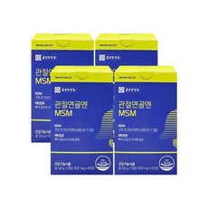 종근당건강 관절연골엔 MSM 900mg x 60정 x 4박스, 4개
