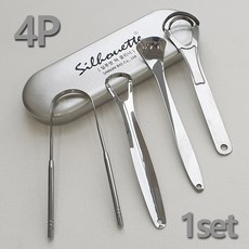 실루엣 혀클리너 실버 4종세트 silver-D2, 혀클리너 4종-silver-D2, 1개, 110ml