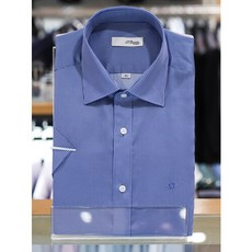 듀퐁(셔츠/타이) [듀퐁셔츠] 남성 슬림핏 프린트 반팔 남방 와이셔츠 (SE3MM21HS251SBU)