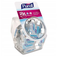 퓨렐 손소독제 30ml 36입 PURELL Advanced Hand Sanitizer Refreshing Gel 36 - 1 fl oz Portable Travel Sized Flip Cap Bottles with Display Bowl 3901-BWL, 1set