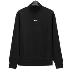 MSGM 남성 마이크로 로고 터틀넥 스웨트셔츠 2000MM508 200001 99 BLACK [MGC123bk]
