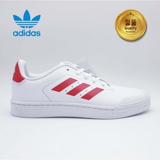 [아디다스코리아 국내매장 정품] adidas 운동화 COURT70S (코트70S) 오리지널 스니커즈 (흰빨 260mm 270mm) 선물용 쇼핑백 B79773