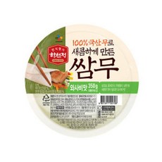 하선정 CJ 와사비쌈무 350g x4개(무료배송), 4개