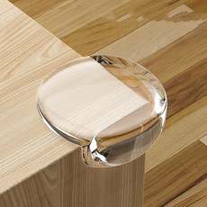  웨이타오 다용도 투명 실리콘 코너보호대 원형 L형 가구 책상 찬장 모서리가드 충격방지 10개  상품 이미지