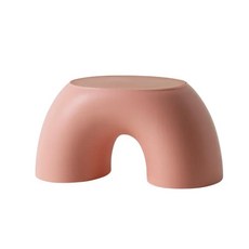 창의적인 무지개 의자 심플한 고리형 작은 의자 가구 둥글고 편안한 의자 내구성 미끄럼 방지 신발 교환 의자 ins, 핑크색, 1개