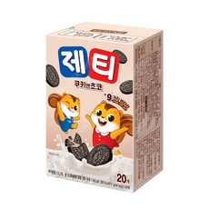 동서 제티 쿠키앤쵸코 20T 1개 네스퀵 쿠앤크 초코렛맛 초코, 17g, 20개입