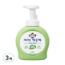 아이깨끗해 향균 폼 핸드솝 청포도향, 490ml, 3개