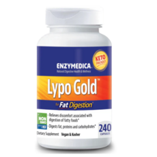 Enzymedica 리포 골드 Lypo Gold For Fat Digestion 240캡슐, 240정, 1개