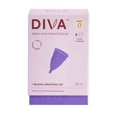 월경컵 디바컵 (Diva Cup) 세계 점유율 No.1 월경컵 처음이라도 사용하기 쉬운 코튼 파우치 포함 (S 사이즈 (×1), 1개, 1개입