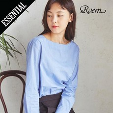 로엠 로엠 보트넥 풀오버 블라우스_RMBL749RM3
