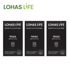 LOHAS LIFE 맥주효모 BLACK PRIME 비오틴 아연 셀렌 100% 함유