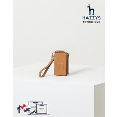 [선물포장] HIHO3F255W3_남여공용 브라운 퍼피배색 소가죽 키홀더