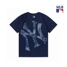 MLB 빅로고 순면 반소매 티셔츠