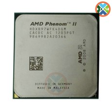 AMD Phenom II X4 B97 CPU HDXB97WFK4DGM + 938 3.2G 95W 6M, 한개옵션0