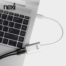 넥시 USB C타입 to 오디오 컨버터 외장형, NX-U31STC
