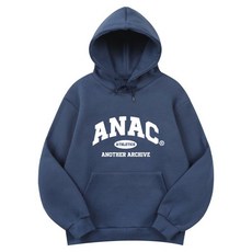 어나더아카이브 컬리지 스탠다드 오버 후드티 클래식블루