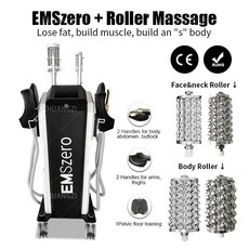  손마사지기 손목마사지기 Emszero6500W NEO EMS Emszero Nova Hi emt 머신 4 핸들 전문 바디 롤러 마사지 슬리밍, 4.5 Handle roller RF  미국 플러그 