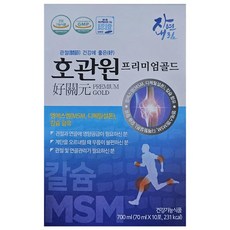 호관원 프리미엄 골드 10포 액상형 파우치 MSM 칼슘 함유 건강기능식품, 700ml, 1개