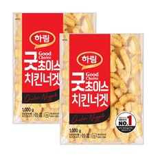 하림 프로라인 치킨너겟, 2팩, 1000g