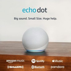 Echo & Alexa 가정용팟 미니 애플 스탠드 Dot (5세대 발매) | 더 큰 활기찬, Glacier White_Device only
