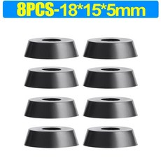 고무 패드 바닥 프로텍터 미끄럼 방지 도마 가구 범퍼 가스켓 테, 6.8pcs-18x15x5mm