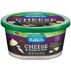히든밸리 Hidden Valley 디럭스 치즈 & 랜치 딥 갈릭 파마산 283g