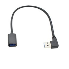 LINGABLE USB 연장 케이블 20 각도 90도 데이터 동기화 CABO, 01 25CM USB 20 CABLE, 01
