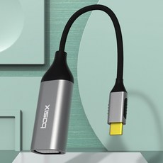 베이식스 USB C to vga젠더 B1V1 / 맥북 노트북에서 듀얼 모니터로 사용가능