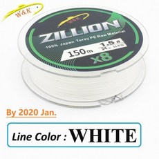 X8 꼰 PE 라인 150M 낚시 라인 더블 컬러 슈퍼 전원 꼰 라인, ZILLION WT|NO.2.5--35lb|간선