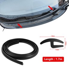 포드 레인저 C-Max S-Max Focus Galaxy Mondeo Transit Tourneo Custom 용 자동차 앞 유리 패널 몰딩 씰 스트립, 1개