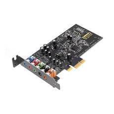 크리에이티브 사운드 블라스터 Audigy FX PCIe 5.1 사운드 카드 고성능 헤드폰 앰프 포함, 106dB (2022 버전), 1개