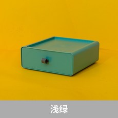 다용도 서랍 수납함 아빠차트 퍼니큐브 던킨미닐멀웍스 문구서류잡동사니정리박스 커피빈폴딩박스, 파르스름