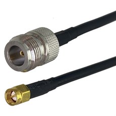 RG58 N-BNC SMA UHF N FME TNC 수 플매트 카펫 러그 암 잭 너트 벌크 헤드 커넥터 RF 동축 점퍼 피그 테일 케이블 6 인치 5M, [14] N F to SMA M, [01] 6inch 15CM, 1개