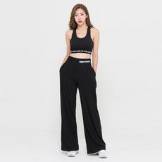 제이투제이 하이웨스트 이모셔날 와이드팬츠 요가바지 데일리패션 통바지