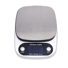 가정용 스테인레스 스틸 전자 주방 계량기 5kg 식품 베이킹 재료 전자 벤치 저울 0.1g 전자 저울, 10kg1g