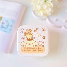산리오 도시락 통 캐릭터 런치 박스 헬로키티 시나모롤 마이멜로디 쿠로미 폼폼푸린 리틀트윈스타, 18, 1개