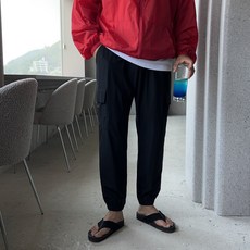데일트 남자 빅사이즈 아이스 밴딩 스판 여름 카고 조거팬츠