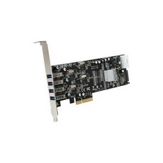 [미국] 869819 StarTech.com PEXUSB3S44V 4 Port PCI Express (PCIe) SuperSpeed USB 3.0 Card Adapt, 단일상품