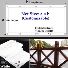 파고라 95 음영 안티uv 두꺼운 HDPE Pergola 태양 그늘 그물 정원 마당 양산 발코니 안전 개인 정보 보호 화면, 1.5m x 5m, 143) White 1.5m x 5m