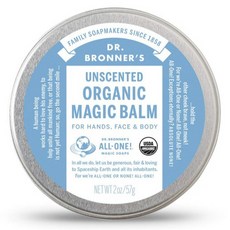Dr. Bronner's - Organic Magic Balm 닥터 브라너즈 올가닉 매직 밤 (Baby Unscented 2 Ounce), 1개, 단일색상