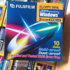 플로피디스크 10 가격 Fuji 후지 플로피 디스크 1.44M 플로피 디스크 3.5 인치 디스켓 MF 이메이션 (10매_박스)