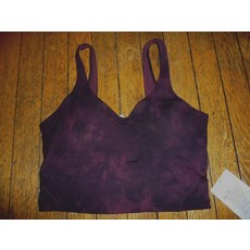 312247 룰루레몬 ALIGN 탱크탑 다이아몬드 DYE CASSIS 블랙 SZ 4