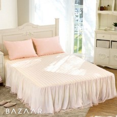 화이트침대스커트셋트