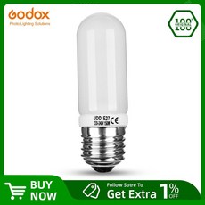 Godox 150W E27 모델링 램프 조명 전구 스튜디오 플래시 DE300 DE400 SK300 SK400 QS600 QT600 DP400 DP600 GS400, 04 2pcs 110V, 2개