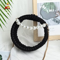 제스터 볏짚 인 털실 DIY 재료 자체 제작 현아한 무드 투명 아크릴 여자 친구에게선물, 스타일리시 블랙 non-finishe