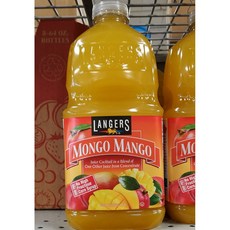 Langers Mongo Mango Juice 랭거스 몽고 망고 쥬스 64oz(1.89L), 2팩