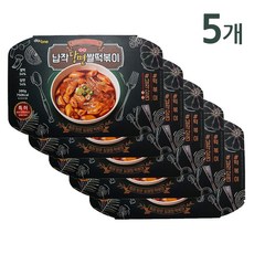 납작당면 쌀떡볶이 5개 전자렌지 즉석 떡볶이, 1