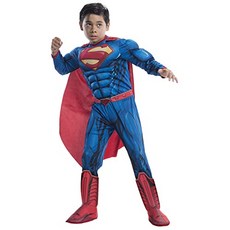 의류 DC 슈퍼 히어로 슈퍼맨 디럭스 아동복 미디엄