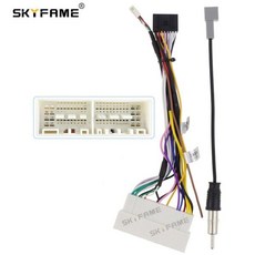 SKYFAME-Kia K3 Pegas KX5 sportage용 16pin 자동차 배선 하네스 어댑터 현대 엘란트라 안드로이드 라디오 전원 케이블, 1개