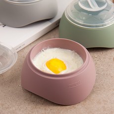 파스텔 실리콘 계란 반숙기 3color 전자렌지계란삶기, 핑크